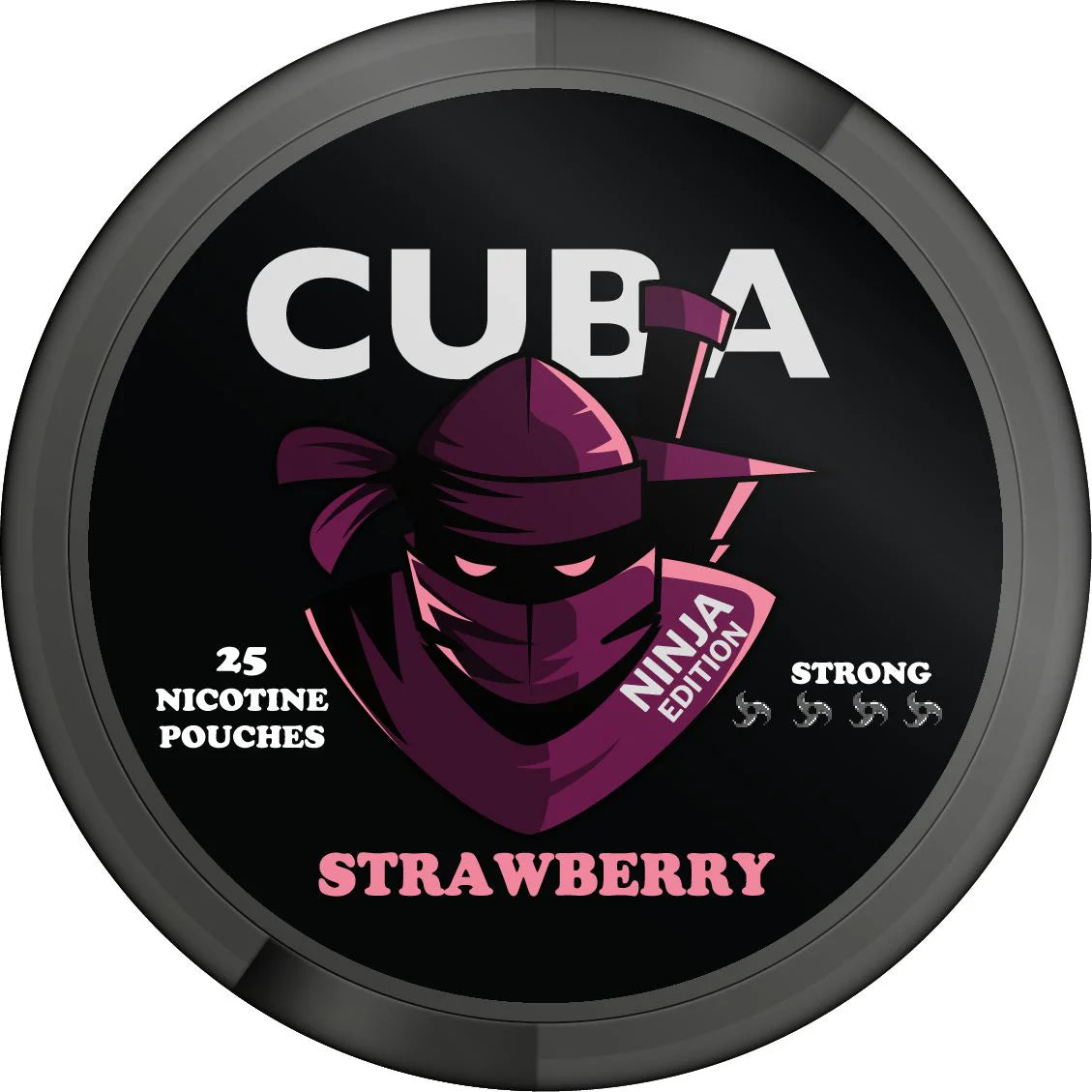 Strawberry By Cuba Ninja Nicotine Pouches